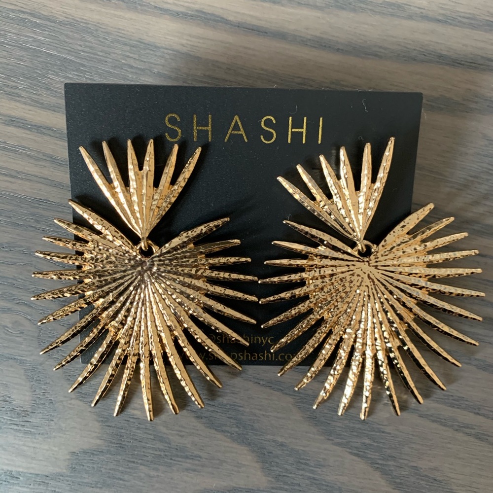 Shashi gold earrings